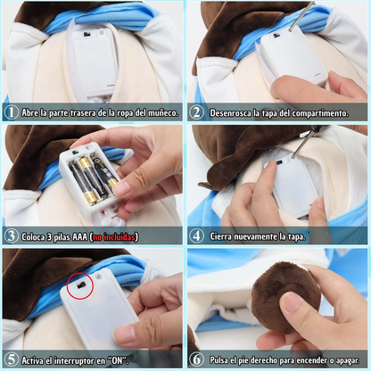 Plush Toy with Anti-Anxiety Breathing